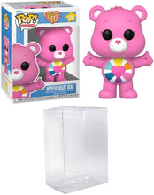 Load image into Gallery viewer, POP! Care Bears 40th Anniversary – Hopeful Heart Bear Vinyl Figure (3.75-Inch, Multicolored) – Bundled with Compatible Box Protector Case