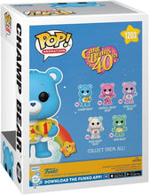Load image into Gallery viewer, Funko POP! Care Bears 40th Anniversary – Champ Bear Vinyl Figure – Bundled with Compatible Box Protector Case