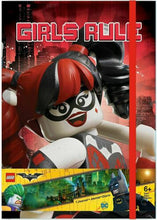 Load image into Gallery viewer, LEGO Batman Movie Harley Quinn Batgirl Hardbound Journal (Retired)