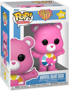 Funko POP! Animation: Care Bears 40th Anniversary - Hopeful Heart Bear Packaged in Pop Protector