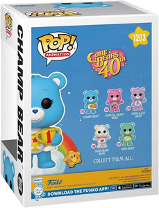 Funko POP! Animation: Care Bears 40th Anniversary - Hopeful Heart Bear Packaged in Pop Protector