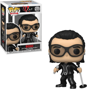 POP Rocks: U2, ZooTV - Bono Funko Vinyl Figure (Bundled with Compatible Box Protector Case), Multicolored, 3.75 inches