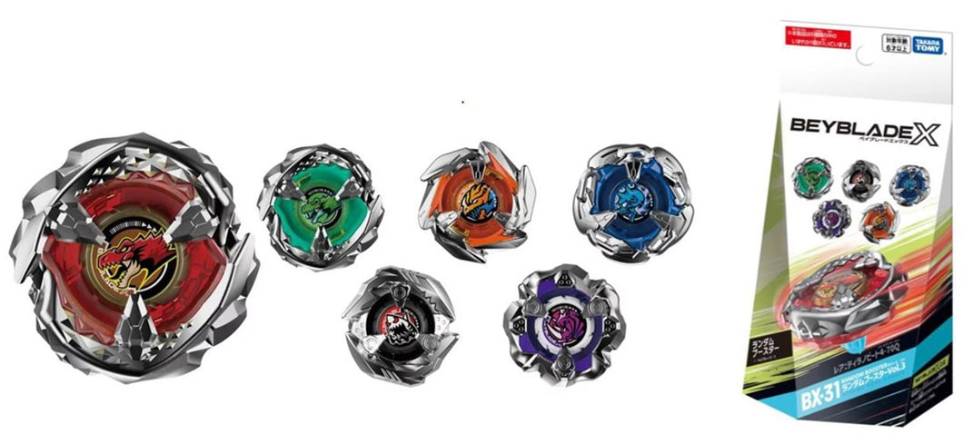 Takara Tomy Beyblade X BX-31 Random Booster Vol. 3 Full Set (Set of 6 Models)