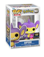 Load image into Gallery viewer, Pokemon Aipom Flocked Funko Pop! Vinyl Figure #947 - Funko Exclusive Specialty Series - Packaged in Pop Protector
