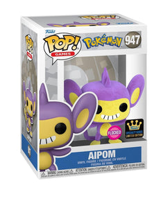 Pokemon Aipom Flocked Funko Pop! Vinyl Figure #947 - Funko Exclusive Specialty Series - Packaged in Pop Protector