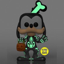 Load image into Gallery viewer, Funko Pop! Disney - Goofy (Skeleton) Glow in The Dark Figure (Entertainment Earth Exclusive) Packaged in Pop Protector
