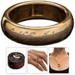 Weta Workshop Lord of the Rings The One Ring Gold Plated Tungsten Ring - Size 9