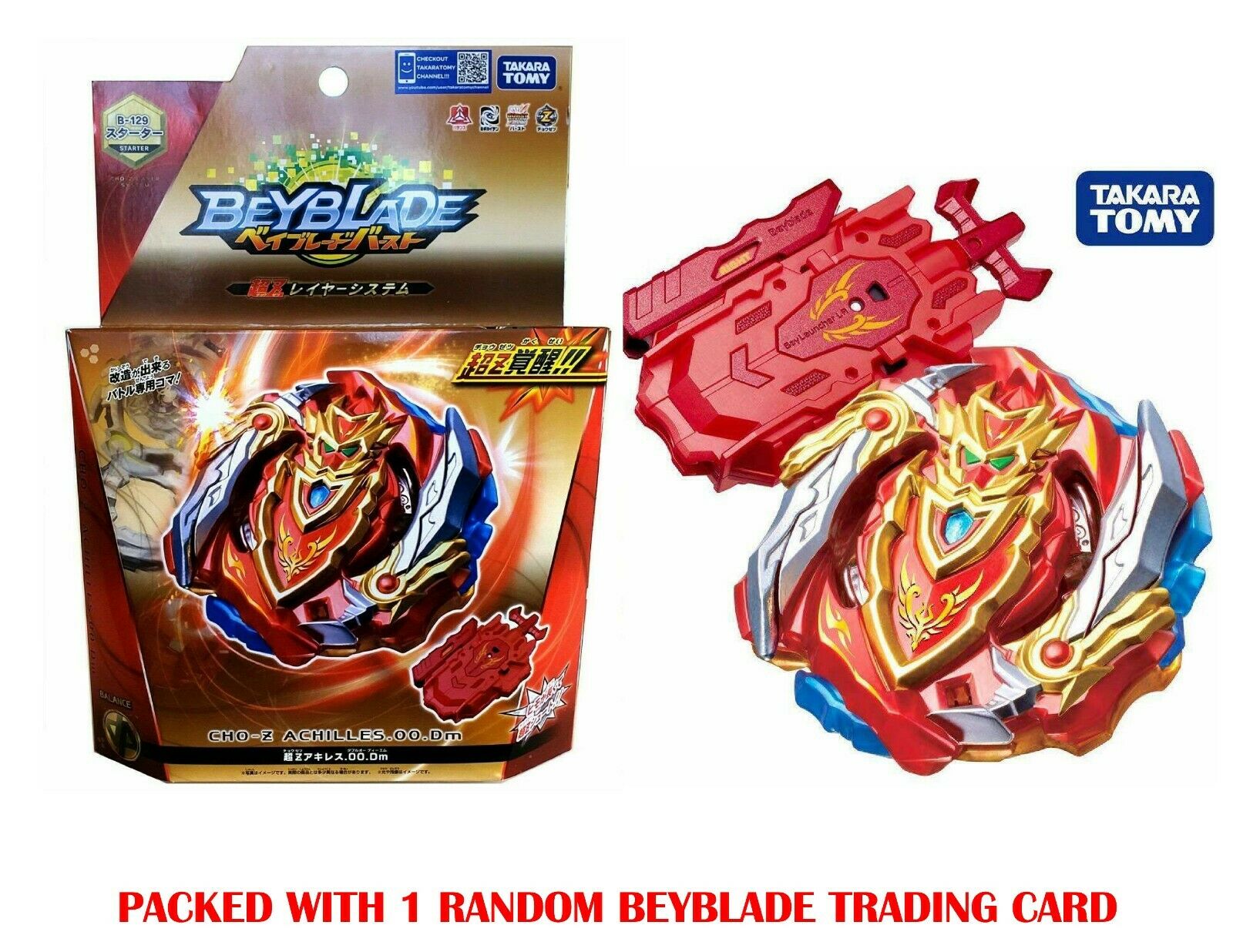Takara Tomy Beyblade Burst Turbo B-129 Cho-Z Achilles.00.Dm