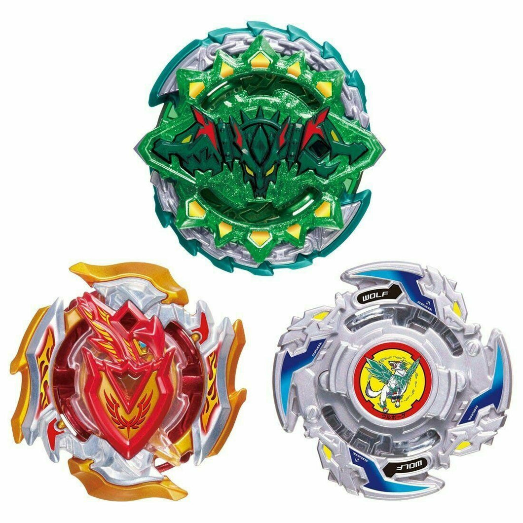 ヘイチャラ出品 Takara Tomy Beyblade Burst Turbo B-121 Cho-Z Triple Booster Set