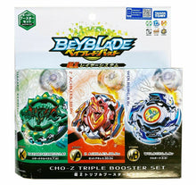 Load image into Gallery viewer, Takara Tomy Beyblade Burst Turbo B-121 Cho-Z Triple Booster Set   (Japan Version)
