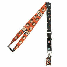 Load image into Gallery viewer, NINTENDO SUPER MARIO BREAKAWAY LANYARD W/ CHARM AND COLLECTIBLE STICKER
