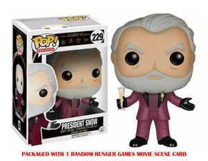 Funko POP! Movies The Hunger Games, President Snow Vinyl Figure #229 Vaulted!
