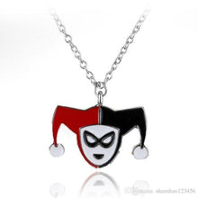 Load image into Gallery viewer, Suicide Squad Harley Quinn Silver Plated Enamel Pendant Necklace in Gift Box
