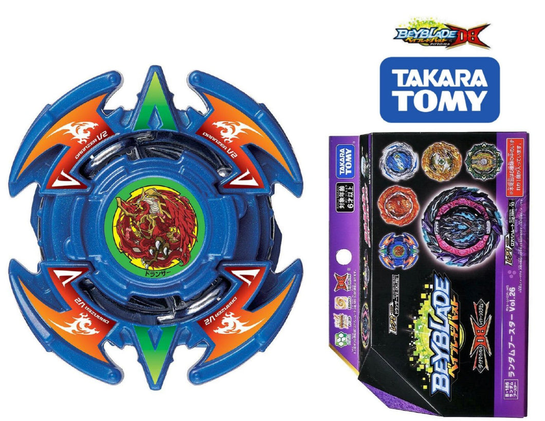 Takara Tomy Beyblade Burst DB B-186 03 Dranzer V2 0Cross Reboot' w/ Purple 10 Armor