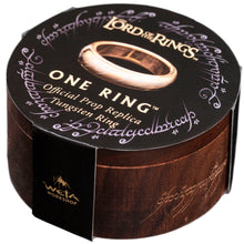 Load image into Gallery viewer, Weta Workshop Lord of the Rings The One Ring Gold Plated Tungsten Ring - Size 9

