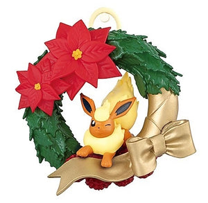 Re-Ment Pokemon Christmas Wreath Collection Flareon MiniFigure