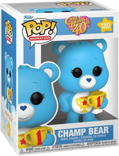 Load image into Gallery viewer, Funko POP! Animation: Care Bears 40th Anniversary # 1203 - Champ Bear Packaged in Pop Protector
