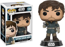 Load image into Gallery viewer, Funko Pop! Star Wars Rogue One # 139 Captain Cassian Andor Vinyl Figure - Packaged in Pop Protector)
