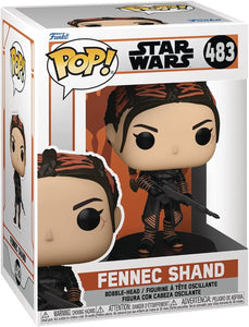 Funko POP! Star Wars: The Mandalorian #483 - Fennec Shand Funko Vinyl Figure Packaged in 0.50 mm EcoTek Pop Protector