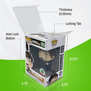 Funko Pop! - Black Adam - Black Adam No Cape with Lighting Chest Chase Packaged in EcoTek 0.50 mm Pop Protector