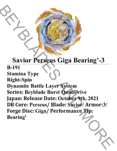 Takara Tomy  Beyblade Burst B-191 Savior Pegasus Giga Bearing'-3