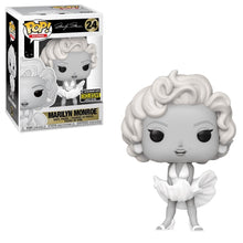 Load image into Gallery viewer, Funko Pop! Icons Marilyn Monroe Black and White Vinyl Figure Entertainment Earth Exclusive Packaged in 0.5mm EcoTek Pop Protector
