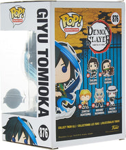 Load image into Gallery viewer, Funko Demon Slayer Giyu Tomioka Pop Figure # 876 (AAA Anime Exclusive) Packaged in Pop Protector
