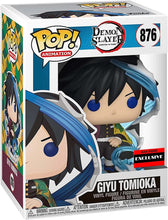 Load image into Gallery viewer, Funko Demon Slayer Giyu Tomioka Pop Figure # 876 (AAA Anime Exclusive) Packaged in Pop Protector
