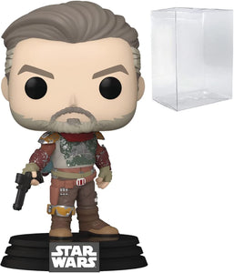 Funko Pop! The Mandalorian - The Marshal Cobb Vanth Bobble-Head Figure Chase with EcoTek 0.50mm Pop Protector