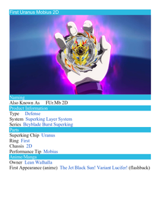 First Uranus Qr Code Uranus Beyblade