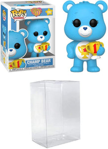 Funko POP! Animation: Care Bears 40th Anniversary # 1203 - Champ Bear Packaged in Pop Protector