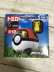 Takara Tomy Tomica Ride On R10 Pokemon Pikachu & Monster Ball Car (Japan Import)