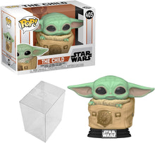Load image into Gallery viewer, Funko Pop! Star Wars: The Mandalorian - The Child in Bag Packaged in 0.50 mm EcoTek Pop Protector
