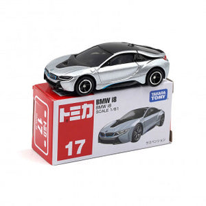 Takara Tomy TOMICA 1/61 #17 BMW i8 Diecast Car (Silver) (Japan Import)